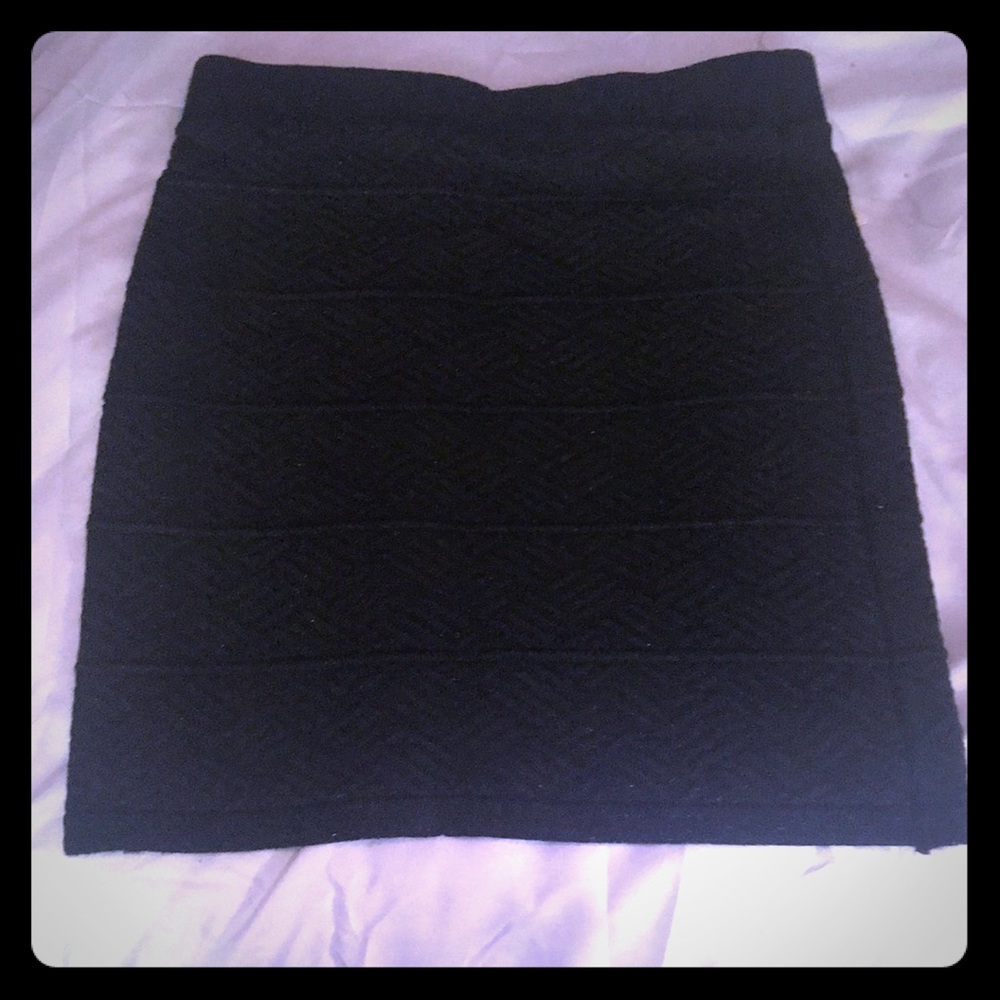 Mini black skirt